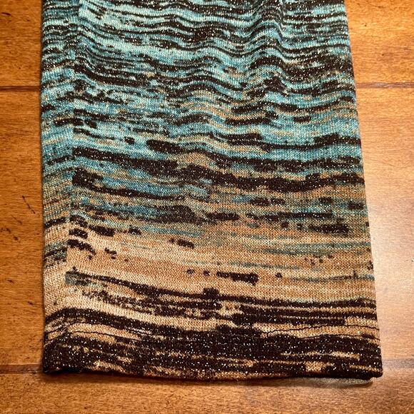 2 Different JM Collection Pullover Tops Womens Sz L Multicolor + Glitter R8A33 - Picture 9 of 16